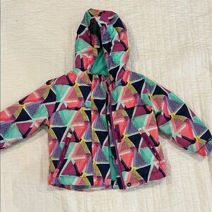 Cat & Jack Multicolor Geometric Puffer Jacket